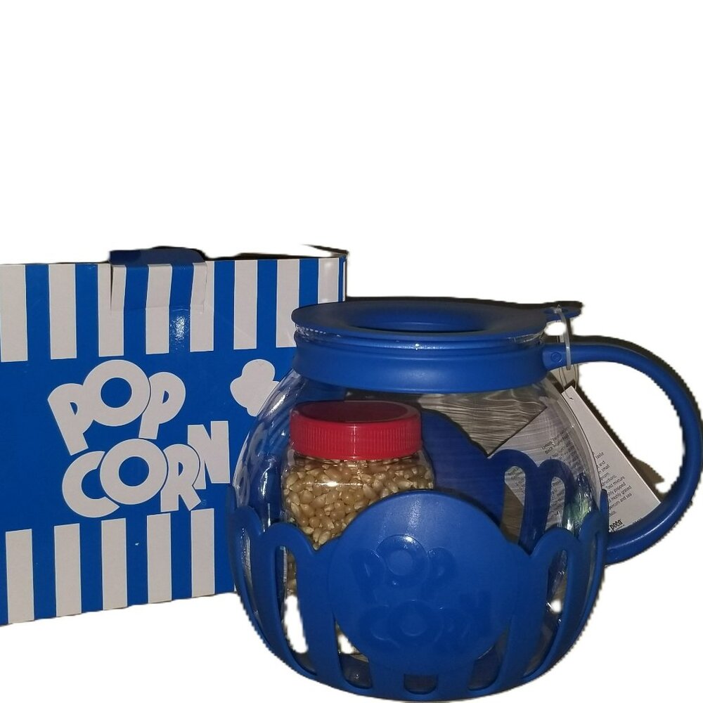 Ecolution Micro-Pop 1 1/2 qt Microwave Popcorn Popper Glass Brand New in Box